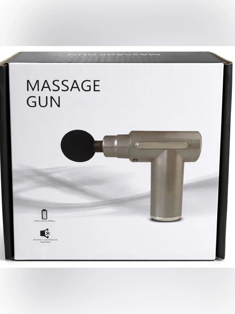Silver Massage Gun Handheld Percussion Massager NWT